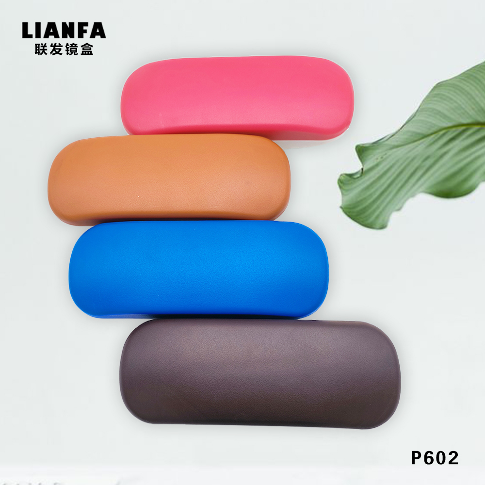Two - color frosted plastic glasses case