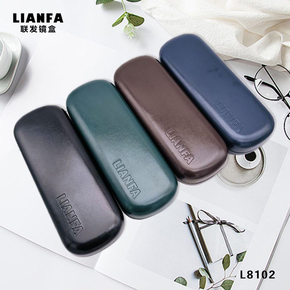 Vintage solid-color glasses case