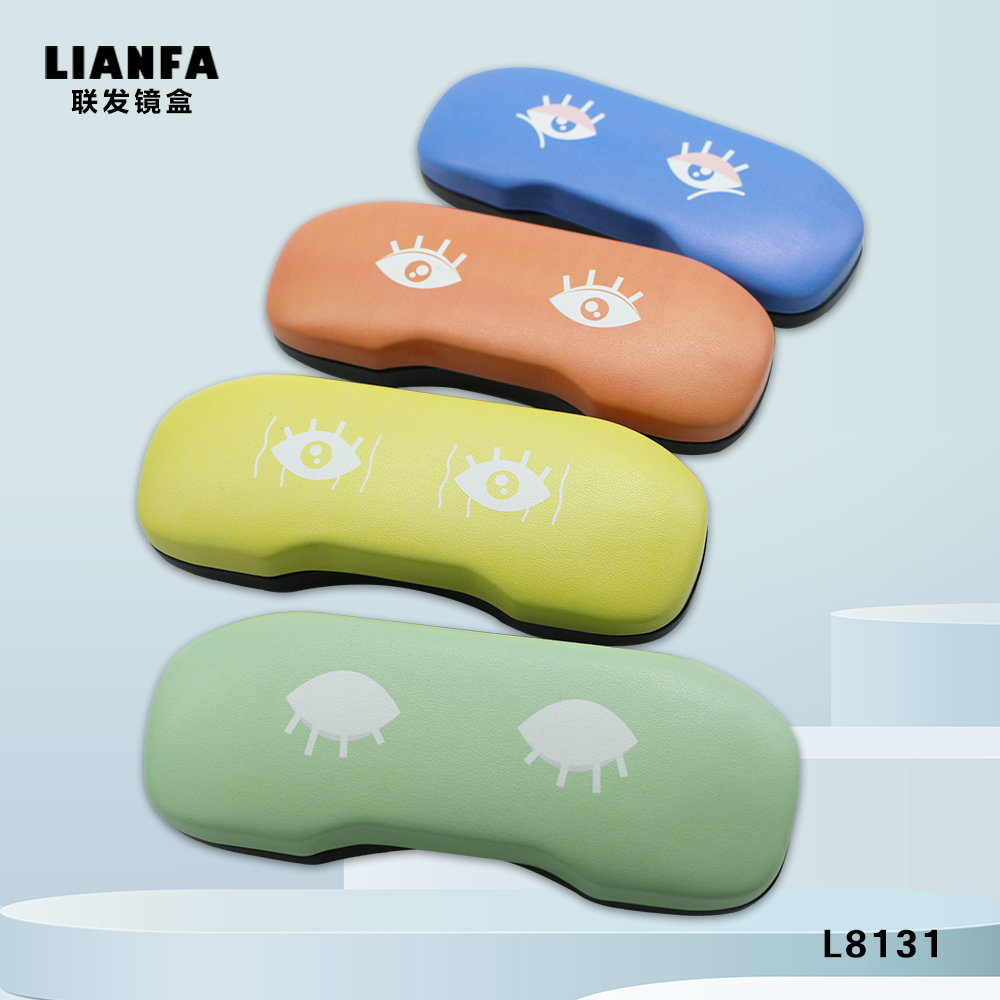 Cartoon eye pattern glasses case