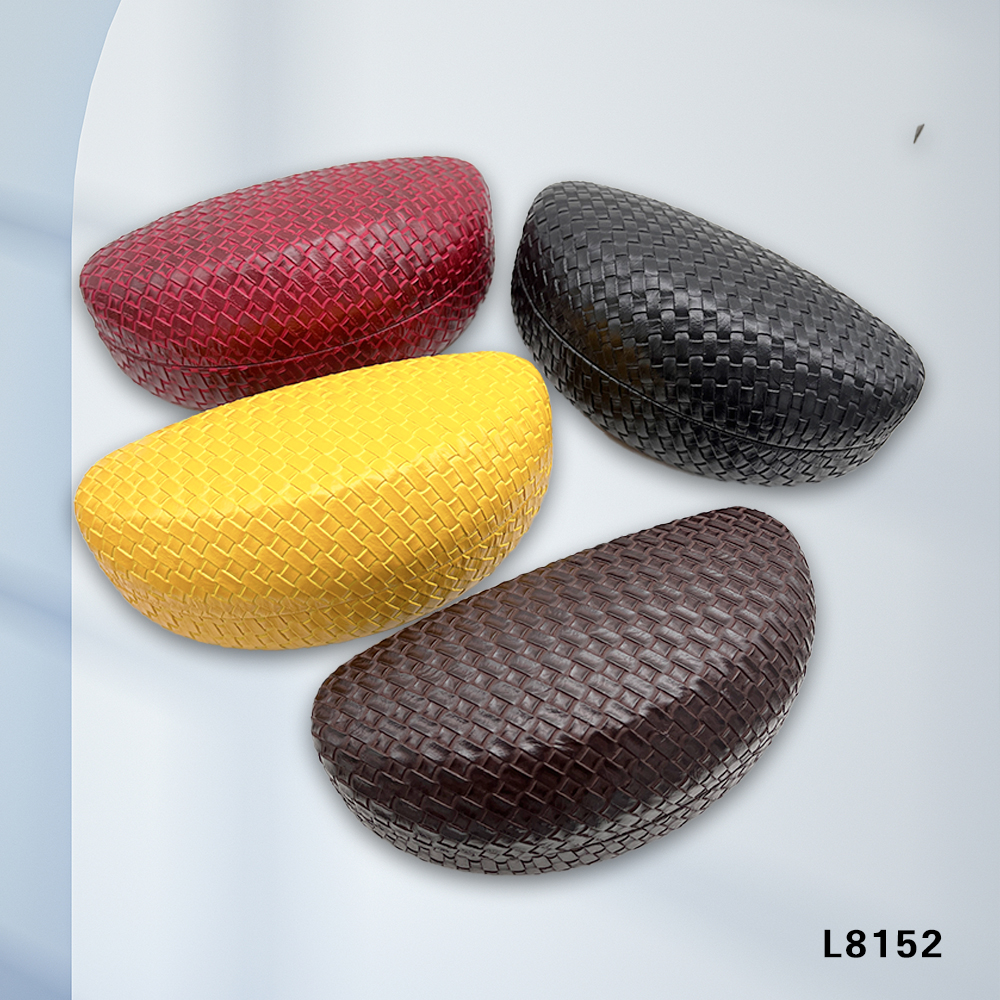 Woven pattern large-capacity glasses case