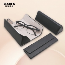 Black folding mirror case