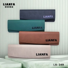 Solid-color flip-top glasses case