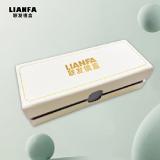 A stylish square glasses case with gilding