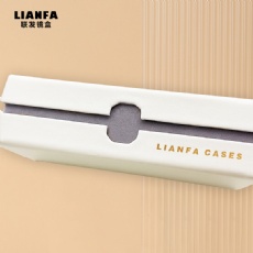 A stylish square glasses case with gilding