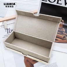 A stylish square glasses case with gilding