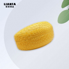 Fashionable candy - colored woven - pattern glasses case