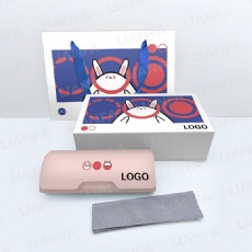 Cartoon customized glasses case set