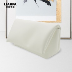 White soft - covered glasses case